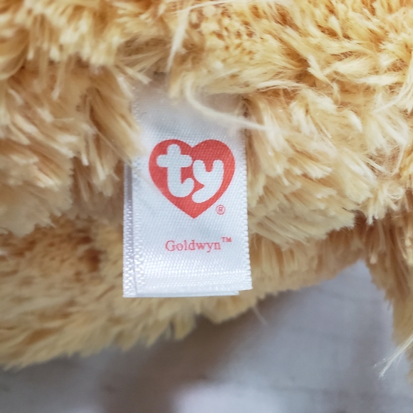 🌞SOLD🌞TY Classic Goldwyn Golden Retriever Plush Stuffed Toy 10" 2017 Plaid Bow - Picture 9 of 11